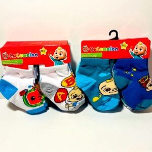Cocomelon Quarter Socks Shoe Size 4-7 Pack of 10 Pairs Lot of 2 JJ TomTom YoYo